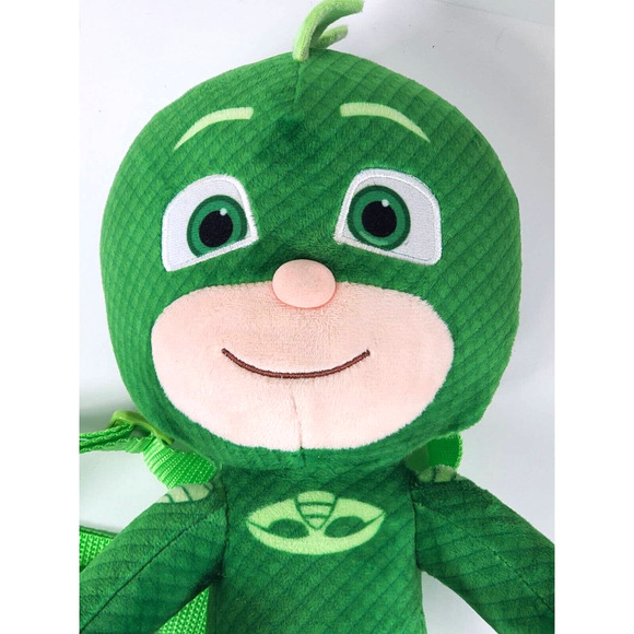 pj masks 2018 plush gekko with back pack straps and zipper pocket 15" - Picture 2 of 8